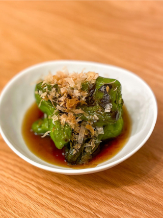 まるごとピーマンのおひたし